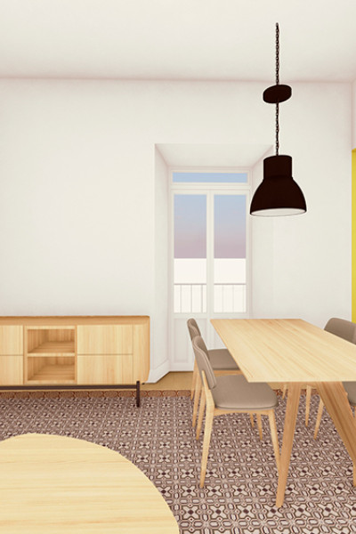 Apartamento burgués en 5 apartamentos